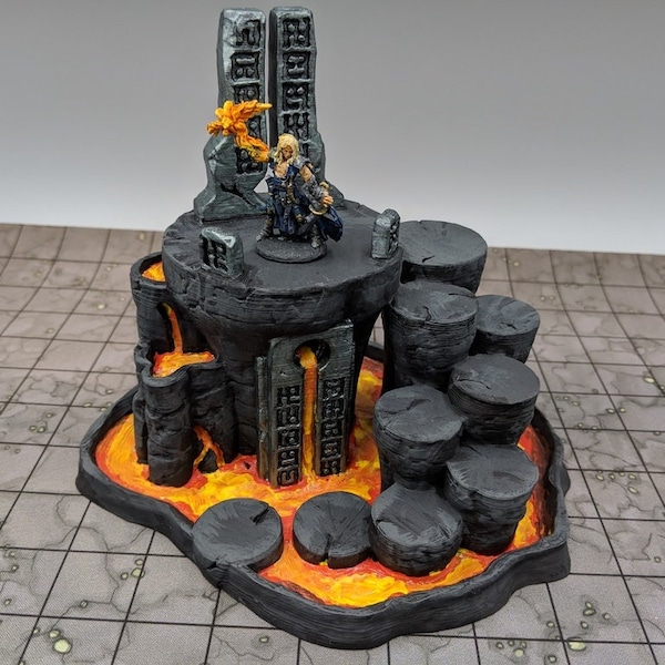 Chaos Pillars Set DnD Miniature Terrain for Dungeons and Dragons Terrain, DnD Terrain, D&D, D and D, Wargaming, Pathfinder