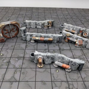 SteamWork Cavern Walls Set D&D Miniatur Gelände für Dungeons and Dragons Terrain, D&D, D&D, Wargaming, Pathfinder, Geschenke