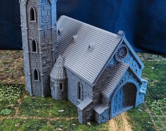 Church DnD Miniature Terrain for Dungeons and Dragons, D&D, D and D, Wargaming, Tabletop, Pathfinder, Dungeons Master