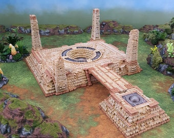 Eden Central Ruins DnD Terreno en miniatura para mazmorras y dragones, D&D, Pathfinder, Tabletop, 28mm, Brave New Worlds, Eden