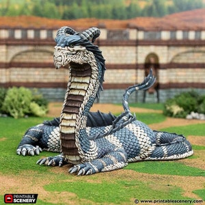 Rise of the Halflings The Great Wyrm DnD Miniature Terrain for Dungeons and Dragons, D&D, D and D, Wargaming, Tabletop, Gifts, Dice