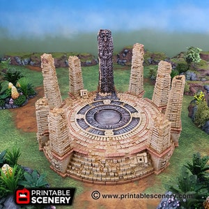 Kronos Occulus Ruins DnD Miniature Terrain for Dungeons and Dragons, D&D, Wargaming, Pathfinder, Tabletop, 28mm, Brave New Worlds, Eden