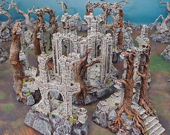 Shadowfey Court Of The Shadow King DnD Miniature Terrain for Dungeons and Dragons, D&D, D and D, Tabletop, 28mm, Gifts