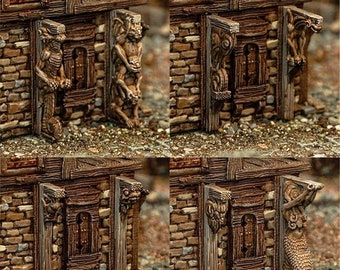 Corbel Expansion Pack DnD Miniature Terrain, Dungeons and Dragons Terrain, Cities of Ramshackle and Ruin Series, D&D, D and D, DnD Terrain