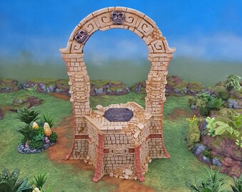 Predella sacra per terreno in miniatura DnD, Dungeons and Dragons, D&D, Pathfinder, Scatter, Wargaming, da tavolo, 28mm, 32mm