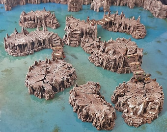 Clorehaven Goblin Grotto Raised Caverns DnD Miniature Terrain, Dungeons and Dragons, D&D, Pathfinder, Scatter, Wargaming 28mm