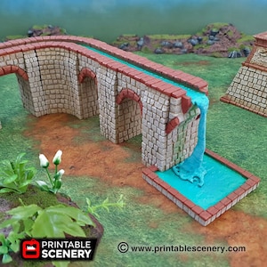 Ancient Aqueduct DnD Miniature Terrain for Dungeons and Dragons, D&D, Pathfinder, Tabletop, 28mm, Brave New Worlds, Eden