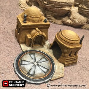 Droid Yard Desert House for Star Wars Legion Terrain, Gaslands, Sci-Fi, DnD, D&D, Dungeons and Dragons, 28mm