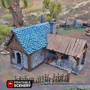 Winterdale Blacksmith DnD Miniature Terrain for Dungeons and Dragons, D&D,  , Pathfinder, Tabletop, 28mm, 32mm, Gifts