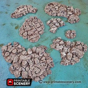 Clorehaven Grotto Cavern Floor DnD Miniature Terrain, Dungeons and Dragons, D&D, Pathfinder, Scatter, Wargaming, 28mm