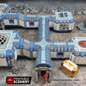 Connecting Corridor for the Sanctuary Moon Base Space Star Wars Legion Terrain OpenLock Tiles, Sci-Fi, Dungeons and Dragons