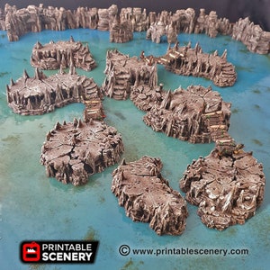 Clorehaven Goblin Grotto Raised Caverns DnD Miniature Terrain, Dungeons and Dragons, D&D, Pathfinder, Scatter, Wargaming 28mm