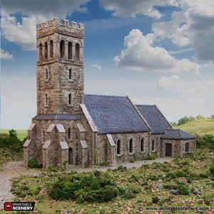 Norman Church DnD Terrain for Dungeons and Dragons, D&D, D and D, Miniature, Wargaming, Tabletop, Dungeons Master Gifts