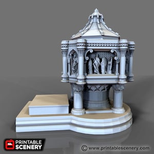 Font DnD Miniature Terrain for Dungeons and Dragons, D&D, Wargaming, Pathfinder, Tabletop, 28mm, 32mm, Gifts