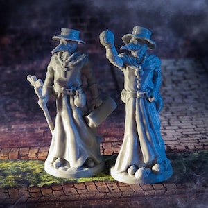 Plague Doctors DnD Miniature Terrain 15mm 28mm 32mm |  D&D, Dungeons and Dragons, Pathfinder, Tabletop, Dice, Dice Box