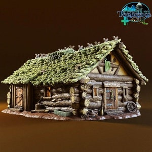 Torbridge Cull Log Farmhouse DnD Miniature Terrain for Dungeons and Dragons, D&D, D and D, Pathfinder, Wargaming, Dice