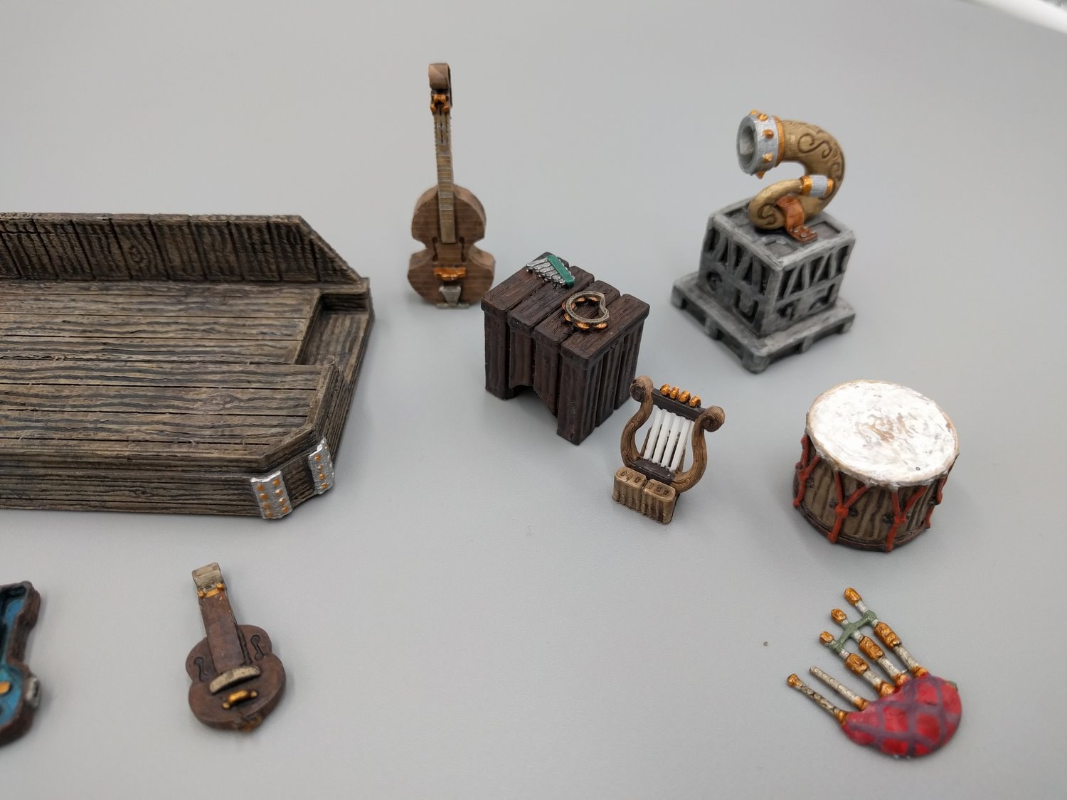 Tavern Music Instruments and Sound Dnd Terrain Miniature | Dungeons and ...