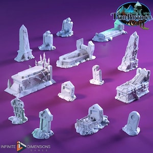 Torbridge Cull The Gravestones DnD Miniature Terrain for Dungeons and Dragons, D&D, D and D, Wargaming, Tabletop, Wargaming, Dice, Tray, Box