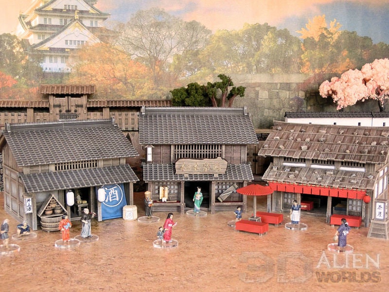 Japan Samurai Shop Set Dnd Miniature Wargaming Terrain for