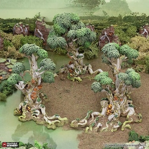 Gloaming Swamp Wilderwood Circle DnD Miniature Terrain, Dungeons and Dragons Terrain, D&D, D and D, Pathfinder, DnD Terrain, Pathfinder