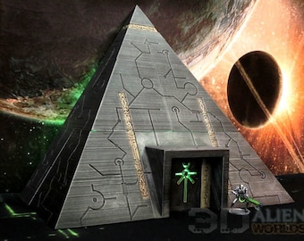 Necrontyr Pyramid Set DnD Miniature Wargaming Terrain for Dungeons and Dragons, D&D,  Pathfinder, Tabletop, 28mm