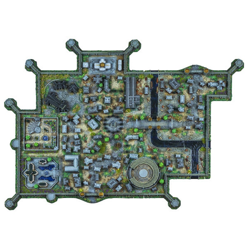 Town Tileset Set Dnd Terrain for Dungeons and Dragons D&amp;D D - Etsy Canada