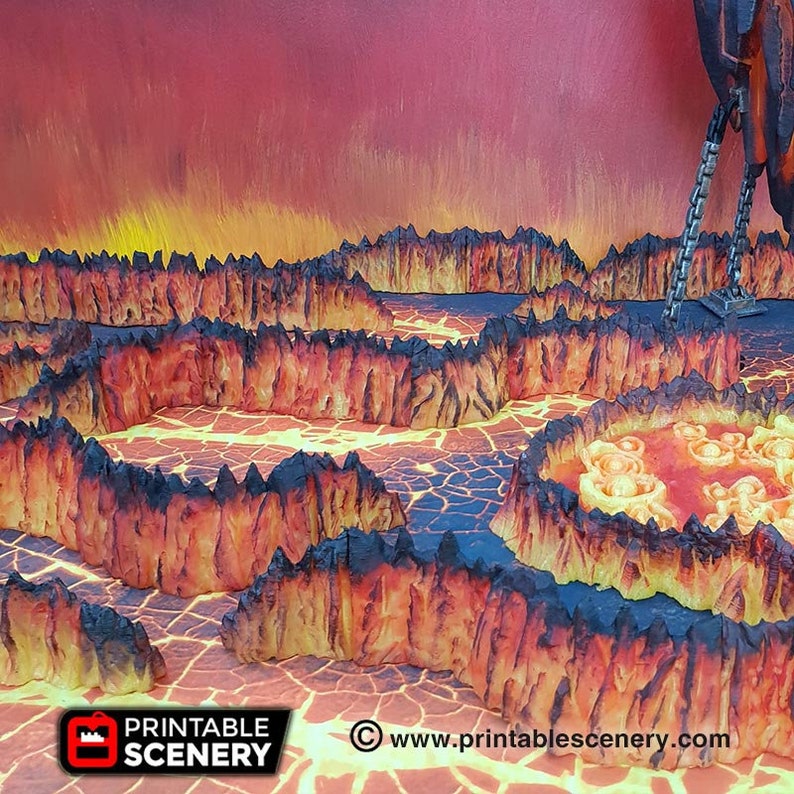 Set de terreno en miniatura de DnD Dark Caverns Terreno de DnD para Dungeons and Dragons Terreno, D&D, D y D, Pathfinder, Regalos de DnD imagen 6