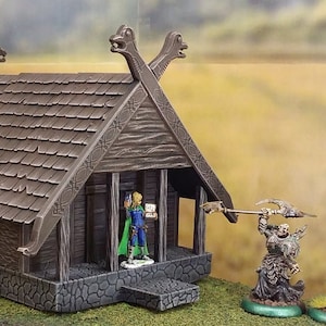 Barbarian Viking Hunter House 2 Scatter Terrain Dnd - Etsy