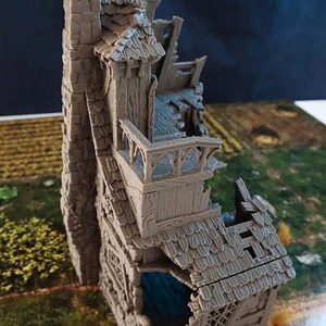 Ruined Healers House DnD Miniature Terrain for Dungeons and Dragons, D&D, D and D, 40k, Wargaming, Tabletop, image 7