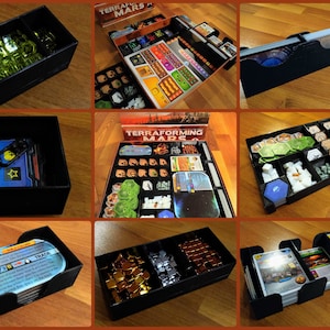 Terraforming Mars Organizer Board Game + All expansions Organizer Inserts | Terraforming Mars Board Game Organizer, Fits All Expansions