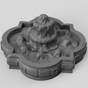 Scorching Sands Desert Grand Water Fountain DnD Miniature Terrain for Dungeons and Dragons, D&D, D and D,  40k, Tabletop, Wargaming