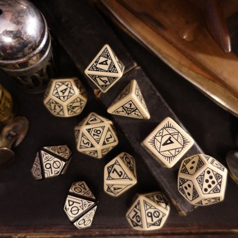 RPG Icons Dice Set for Dungeons and Dragons D&D Pathfinder - Etsy