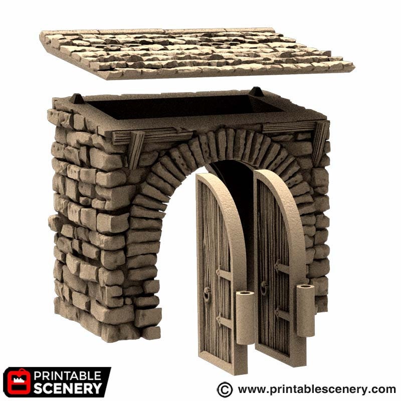 Gate Pathfinder Farm Entrance Gate Dnd Terrain for Dungeons and Dragons Terrain, D&D, D ...