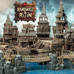 Corbel Expansion Pack DnD Miniature Terrain, Dungeons and Dragons Terrain, Cities of Ramshackle and Ruin Series, D&D, D and D, DnD Terrain, Pathfinder, Warhammer 40k