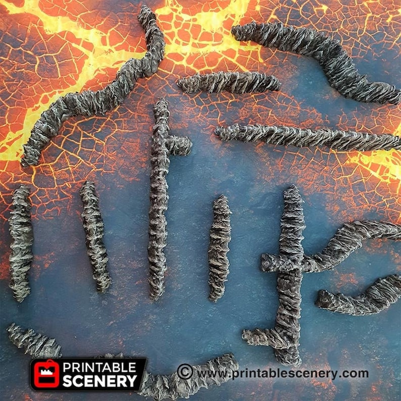 Set de terreno en miniatura de DnD Dark Caverns Terreno de DnD para Dungeons and Dragons Terreno, D&D, D y D, Pathfinder, Regalos de DnD imagen 5