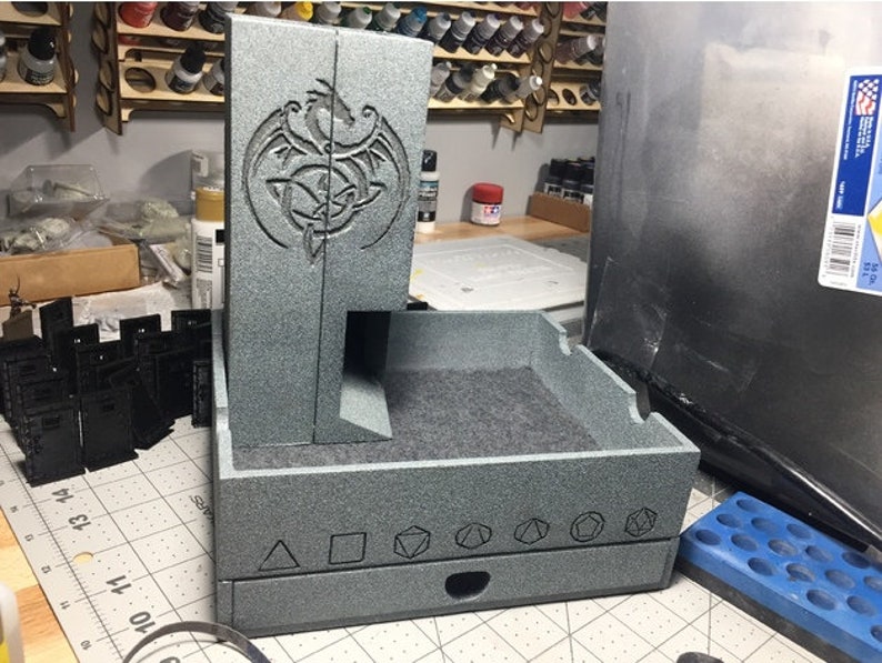 Portable Magnetic Dice Box, Tray, and Tower DnD Dice Box DnD Dice Tower DnD Dice Tray DnD DnD Accessories DnD Gift Ideas image 4