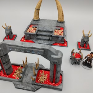 Evil Abyss Blood and Bone DnD Miniatuurterrein, Dungeons and Dragons, D&D, Wargaming, Pathfinder, Tafelblad, 28mm, Scatter