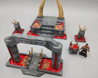Evil Abyss Blood and Bone DnD Miniature Terrain, Dungeons and Dragons, D&D,  , Wargaming, Pathfinder, Tabletop, 28mm, Scatter