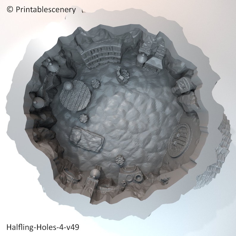 Halfling Hole DnD Miniature Terrain for Dungeons and Dragons | Etsy
