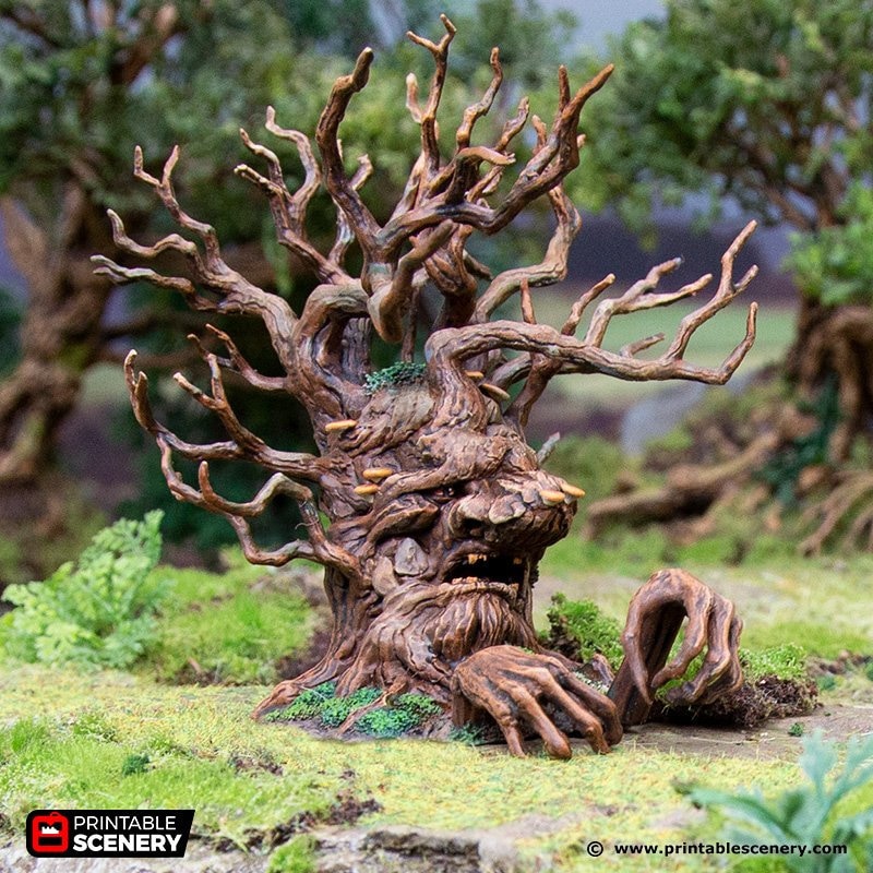 Hagglethorn Hollow Awake Sentient Trees Creature Dnd Miniature Terrain ...