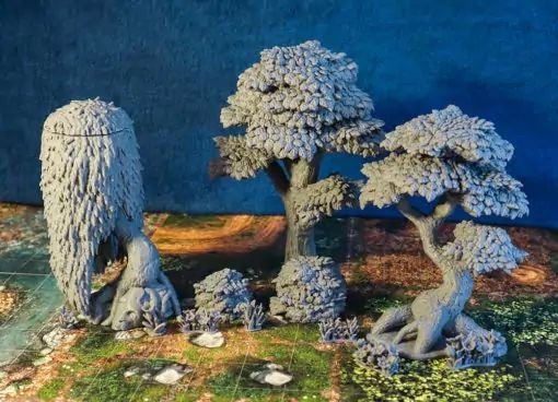 Scatter Terrain Tree Set Dnd Miniature Terrain for Dungeons and Dragons ...