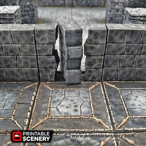 Crypt Secret Door OpenLock Dungeon Tile DnD Miniature Terrain, Dungeons and Dragons, D&D, Pathfinder, Wargaming, Tabletop