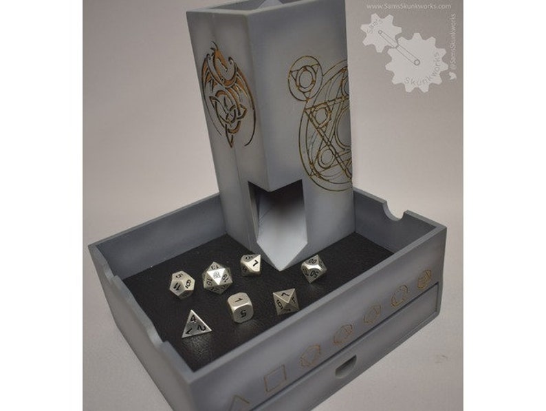 Portable Magnetic Dice Box, Tray, and Tower DnD Dice Box DnD Dice Tower DnD Dice Tray DnD DnD Accessories DnD Gift Ideas image 8