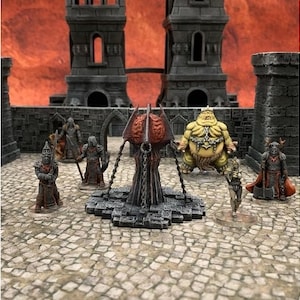 Hellish Pylon DnD miniatuur terrein, Dungeons and Dragons, D&D, Wargaming, Pathfinder, tafelblad, Scatter, 28mm, 32mm, 15mm