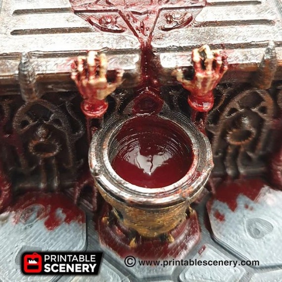 Altar sacrifice ritual RPG miniature  3D Printed 28mm Scatter Terrain Tabletop Fantasy Scenery Gaming D&D props pathfinder warhammer