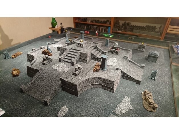 Star Wars Legion Frostgrave Complete Sci-Fi Temple Terrain | Scatter Terrain | Fantasy Flight Games | Warhammer | 40k |Wargaming