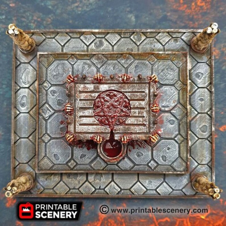 DnD Terrain Sacrificial Altar DnD D&amp;D 28mm Miniature RPG | Etsy