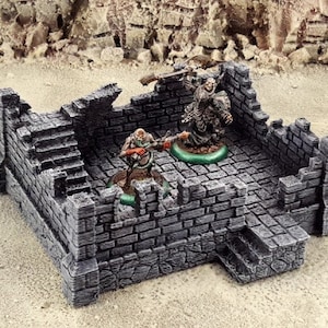 Modular RPG Fantasy Ruins-2 Terrain DnD | Pathfinder | Forestgrave | FFG | Wargaming | Terrain Scenery | Dungeon Terrain