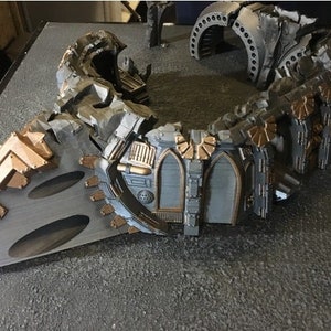 Massives Modulares 28mm 40k Gothic Raumschiff Wrack Komplettes Wargaming | Gelände Legion | Imperial Assault | 40k