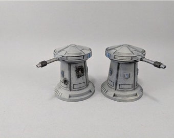 Torre anti-velocidade de terreno em miniatura da Legião de Star Wars com danos ou sem danos 28 mm, Gaslands, Wargaming